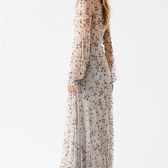 LoveShackFancy Janet Tulle Sequin Beaded Dress, Sz 4 - Picture 11 of 16